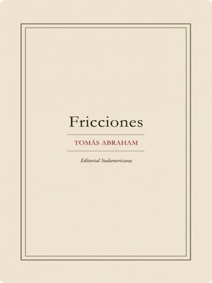cover image of Fricciones